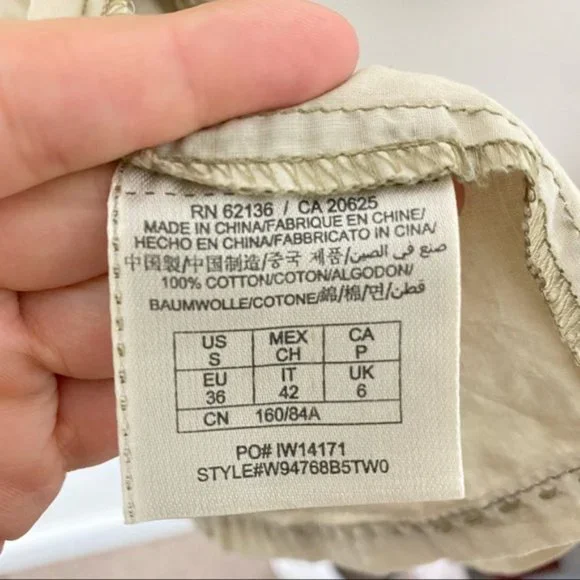 Khaki button down long sleeve dress - Picture 11 of 13